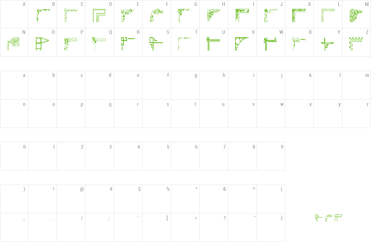 Font Vintage Decorative Corner_45 preview